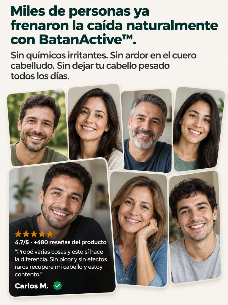 BatanActive™: Frena la caída y engrosa tu cabello.